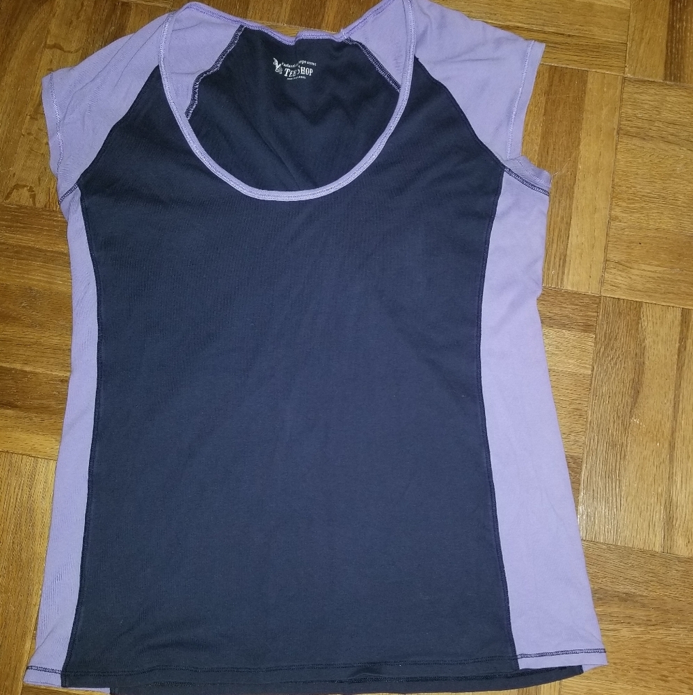 VS purple and navy tee